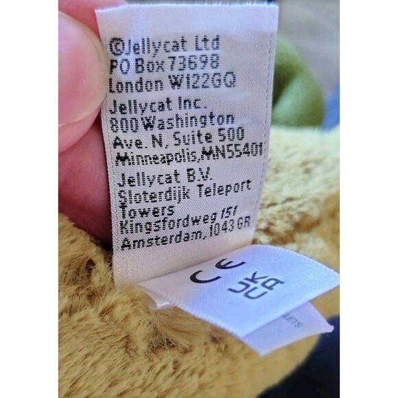 Jellycat London Green Bashful Dino Dinosaur Plush Soft Toy Stuffed Animal - Picture 6 of 11